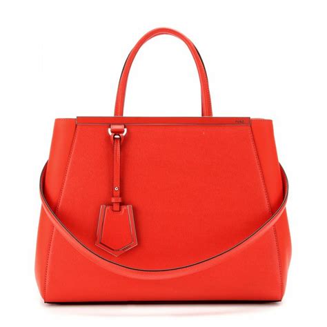 fendi 2jours poppy red|fendi 2jours tote bag.